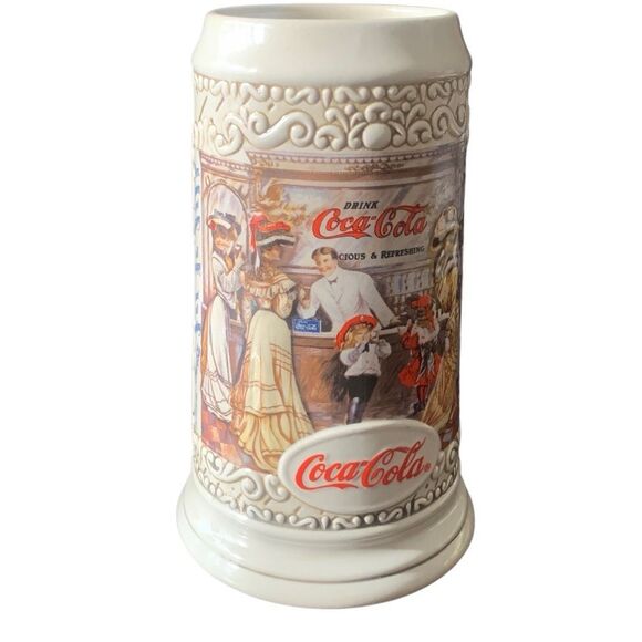 Vintage Coca Cola Stein 1994 The Classic Americana Soda Fountain Experience - Picture 6 of 16
